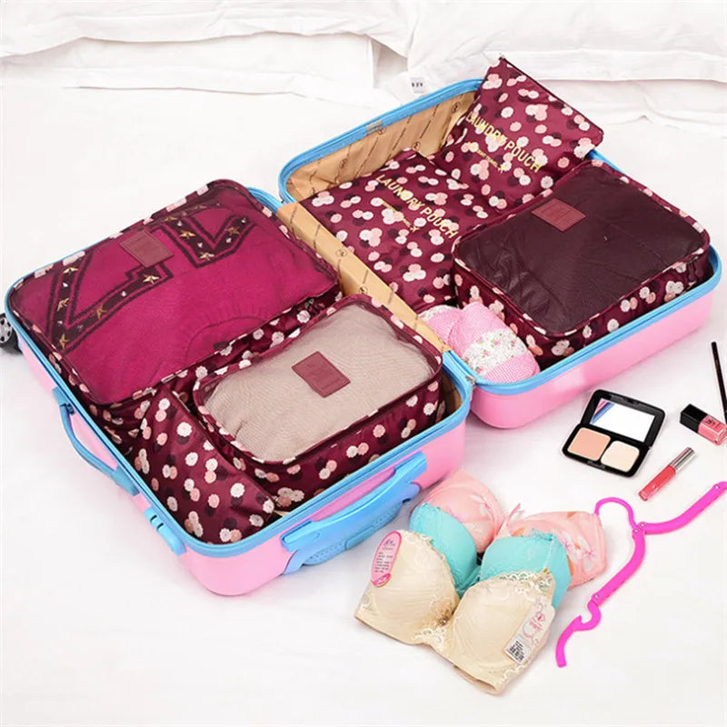Packing Cubes Set 6-teilig Wasserabweisend für Koffer