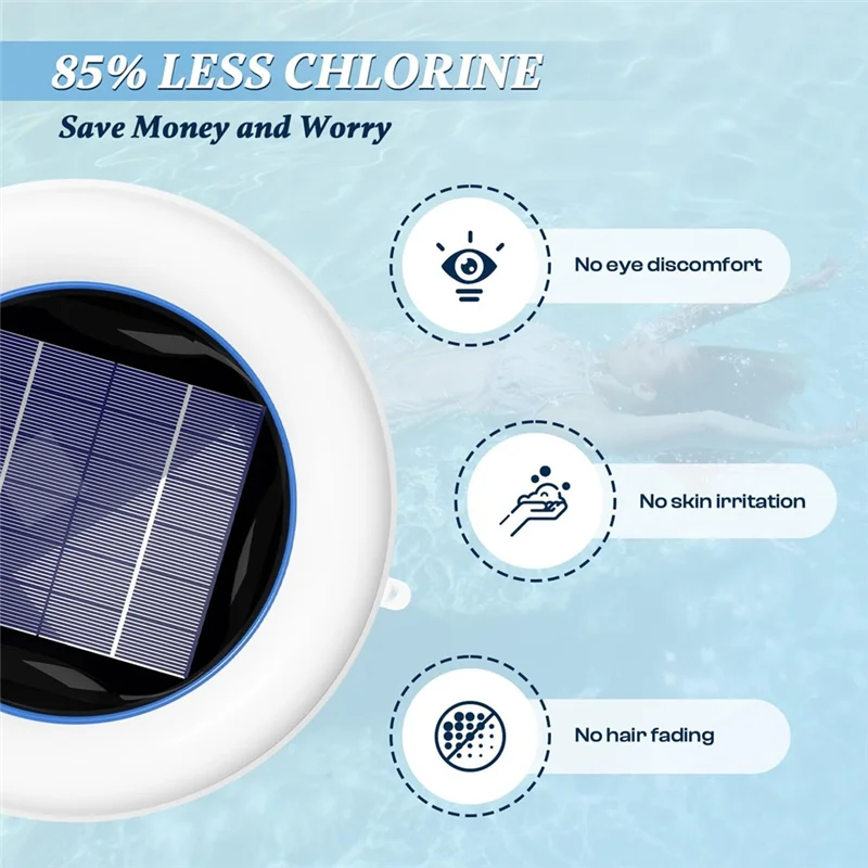 Solarbetriebener Pool Ionisator für klares Wasser
