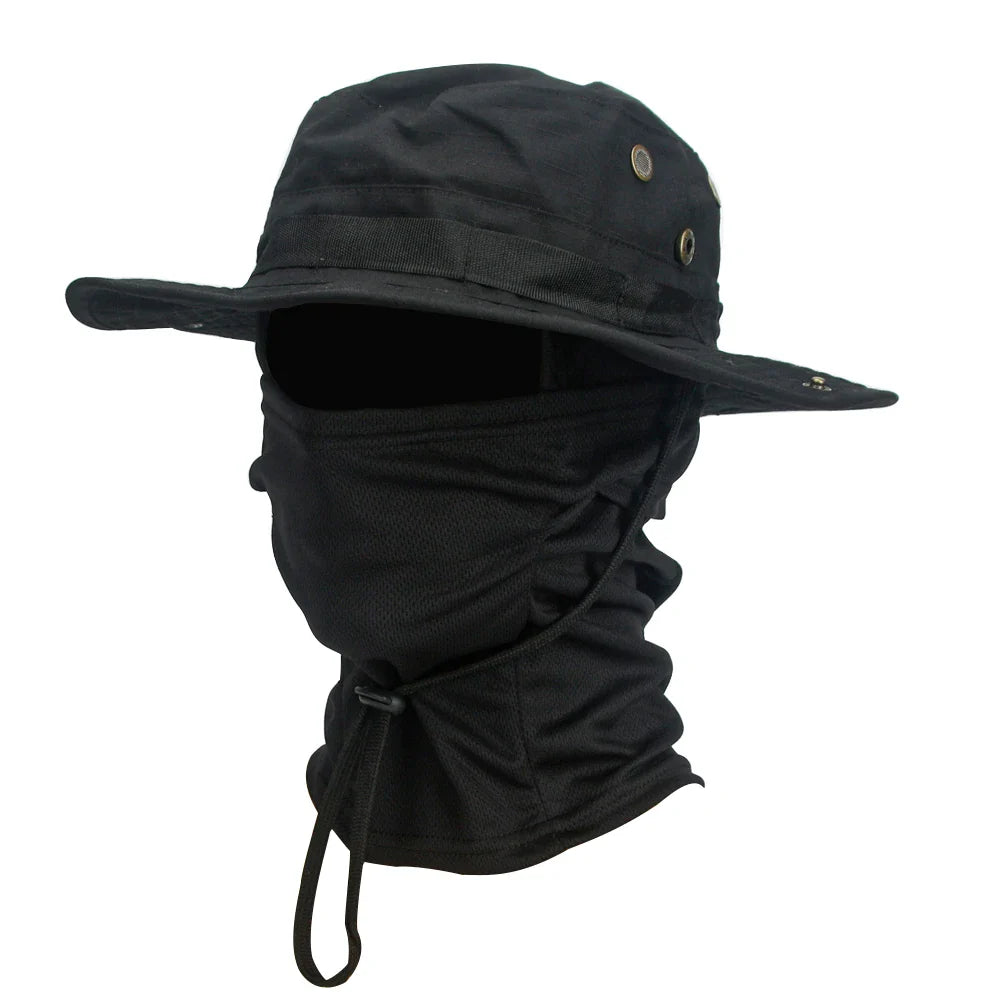 Outdoor Hut mit Sturmhaube UV-Schutz für Wandern und Trekking