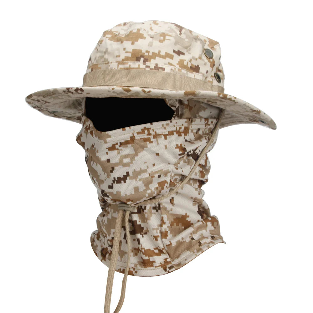 Outdoor Hut mit Sturmhaube UV-Schutz für Wandern und Trekking