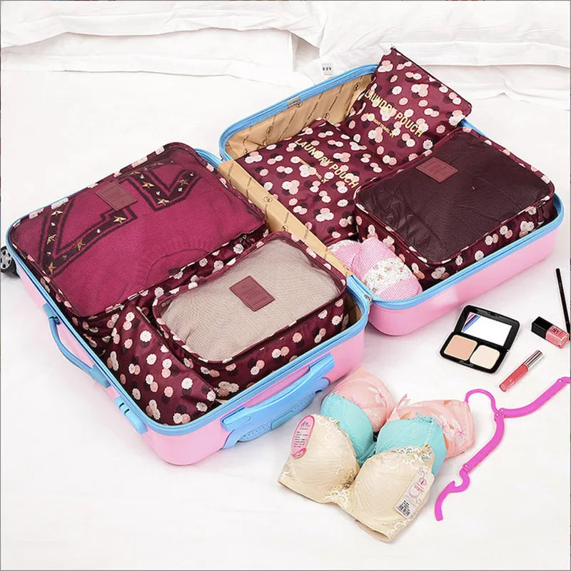 Packing Cubes Set 6-teilig Wasserabweisend für Koffer