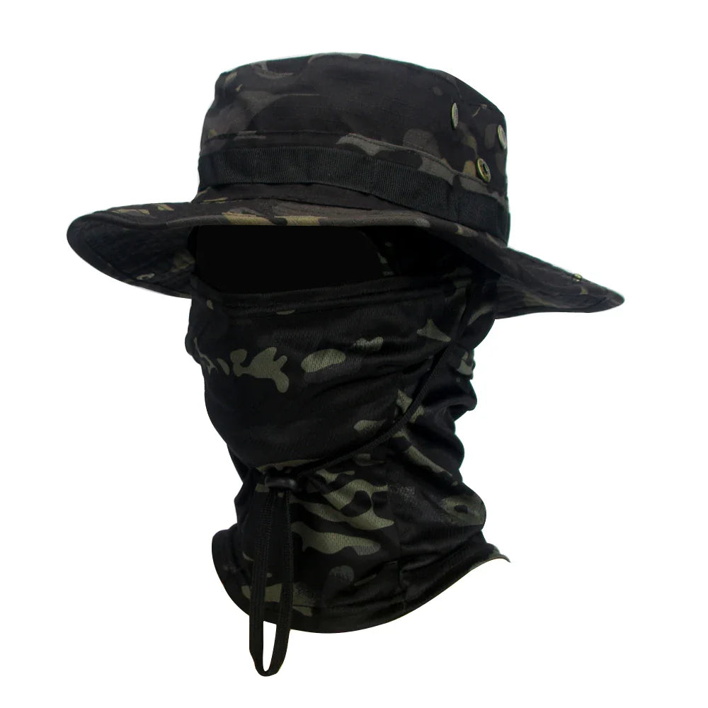 Outdoor Hut mit Sturmhaube UV-Schutz für Wandern und Trekking