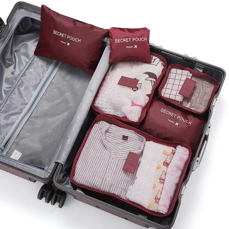 Packing Cubes Set 6-teilig Wasserabweisend für Koffer