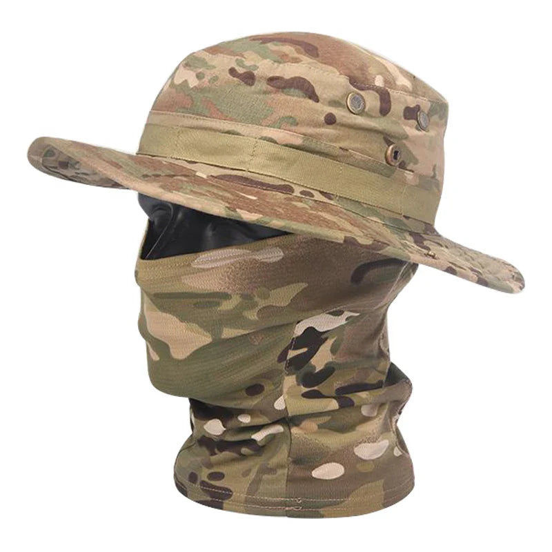 Outdoor Hut mit Sturmhaube UV-Schutz für Wandern und Trekking