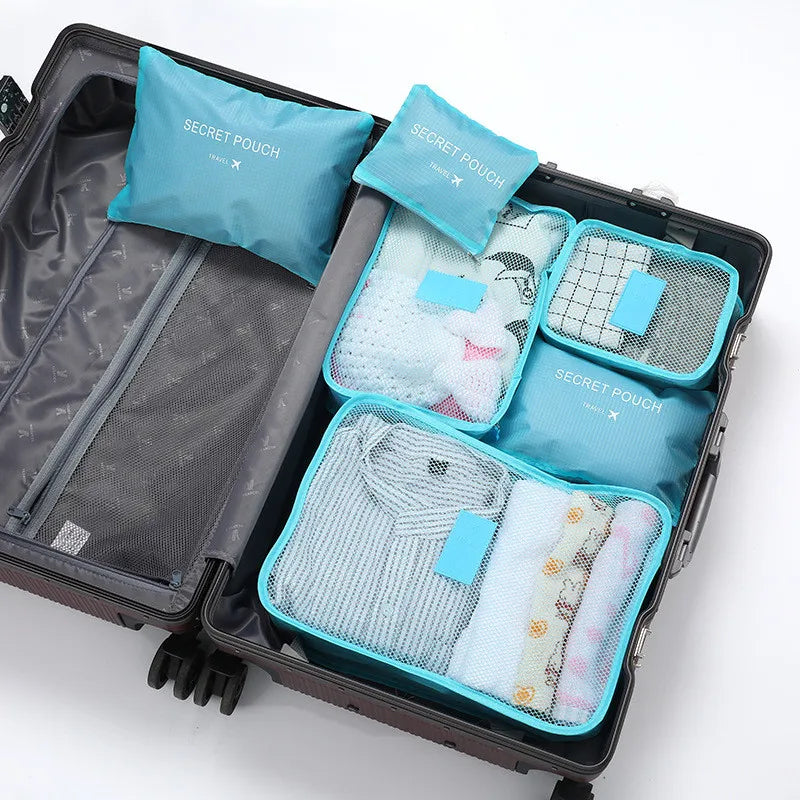 Packing Cubes Set 6-teilig Wasserabweisend für Koffer
