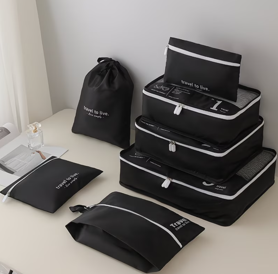 Koffer Organizer Set 7-teilig Wasserabweisend für Reisen