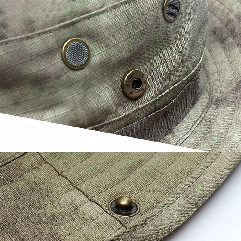 Outdoor Hut mit Sturmhaube UV-Schutz für Wandern und Trekking