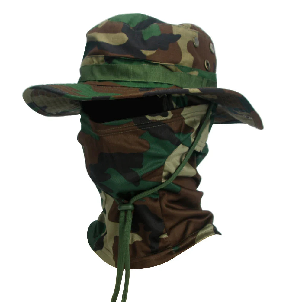 Outdoor Hut mit Sturmhaube UV-Schutz für Wandern und Trekking