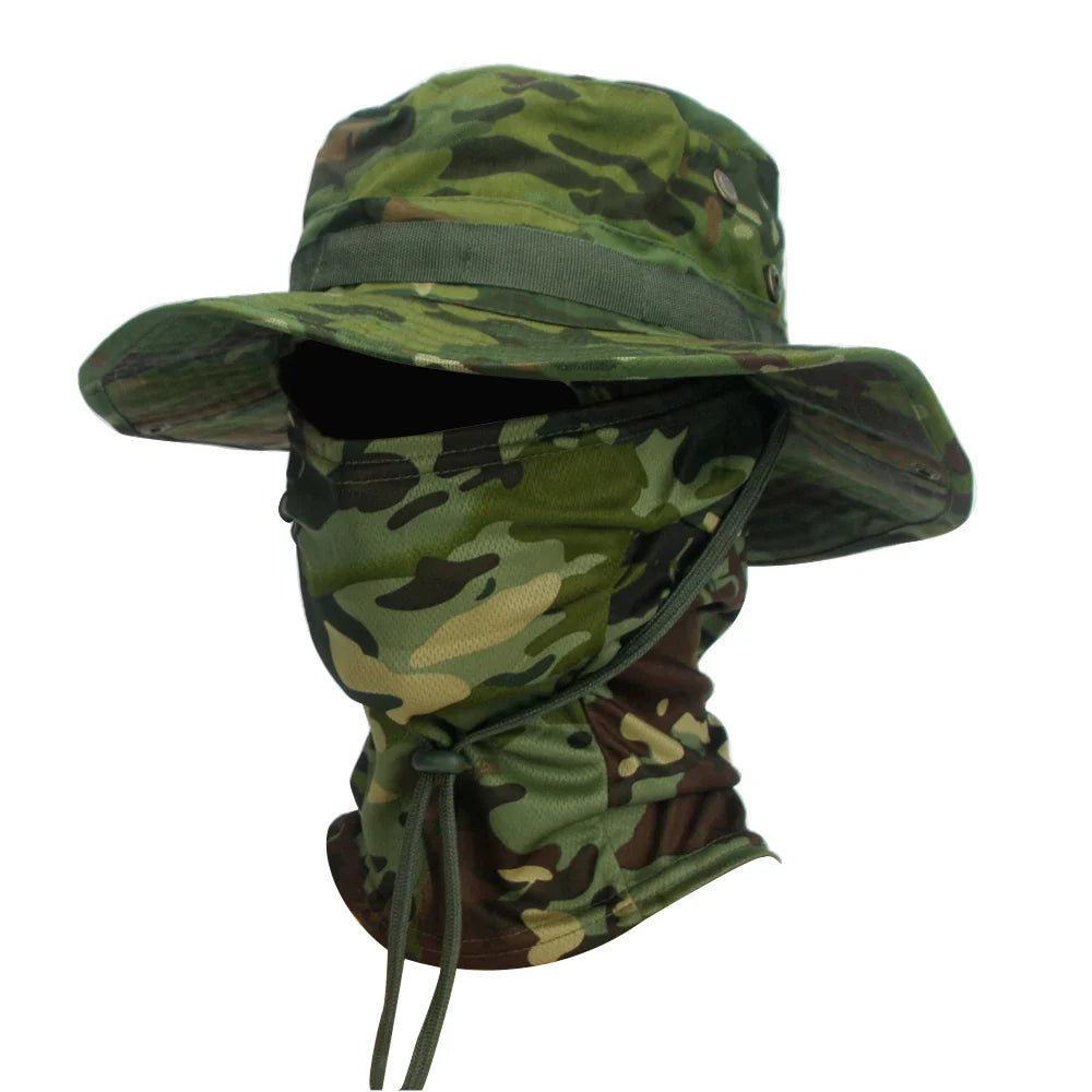Outdoor Hut mit Sturmhaube UV-Schutz für Wandern und Trekking