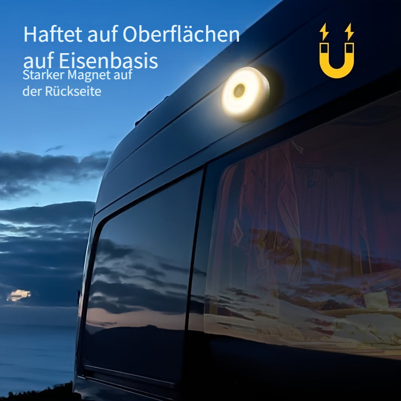 LED Campinglampe mit Lichterkette RGB wiederaufladbar