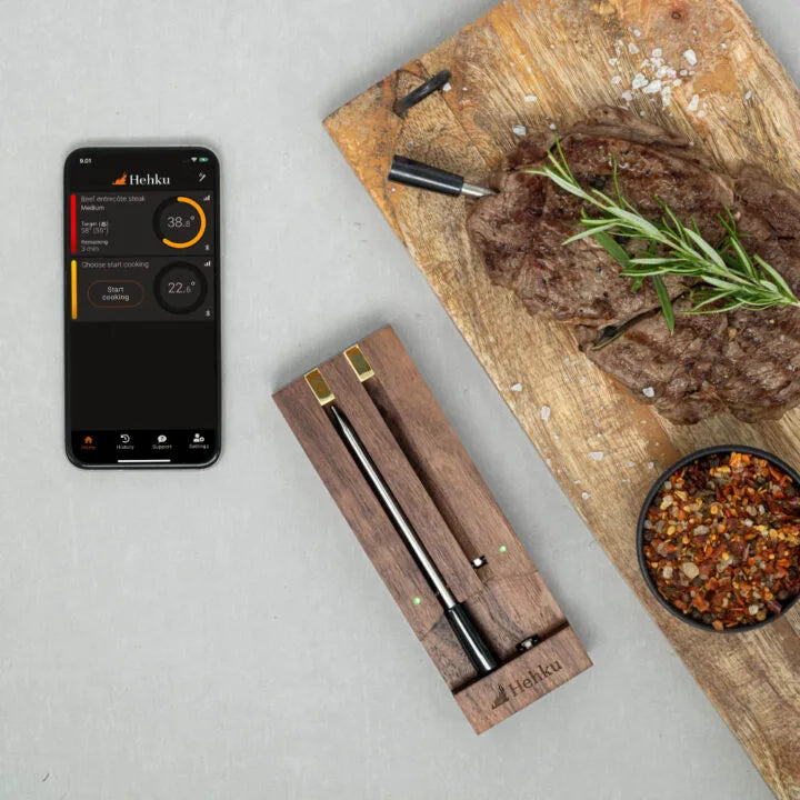 Bluetooth Fleischthermometer Kabellos mit App für Grill & BBQ