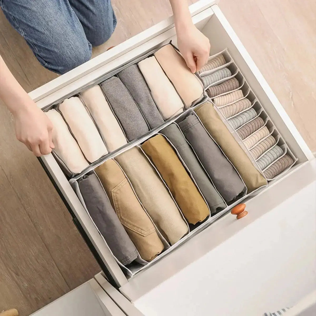 Modular Wardrobe Closet Organizer – Foldable & Stackable